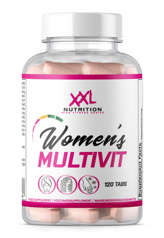 Elevate your well-being with Women's Multivit by XXL Nutrition in Aruba, Bonaire, Curacao, and Sint Maarten.